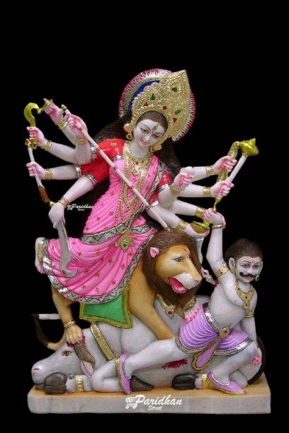 Durga Mata marble moorti – Pandey Moorti Art