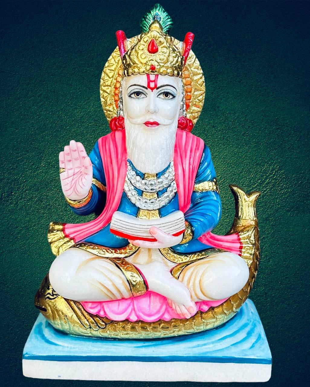 Jhulelal Ji blue marble