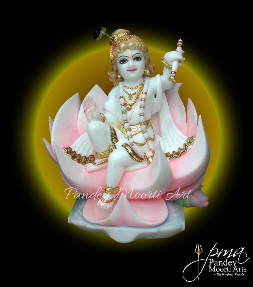 Bal Gopal Krishna Marble Moorti, Marble Statue, Pandey Moorti Arts