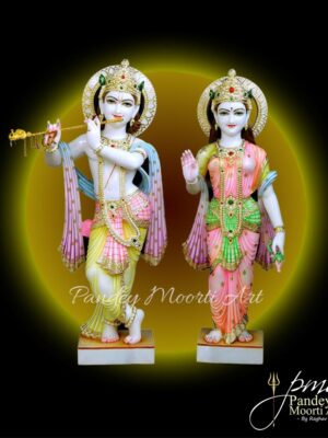 Radha Krishna Marble Moorti, Marble Statue, Pandey Moorti Arts