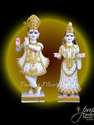 Radha Krishna Marble Moorti, Marble Statue, Pandey Moorti Arts