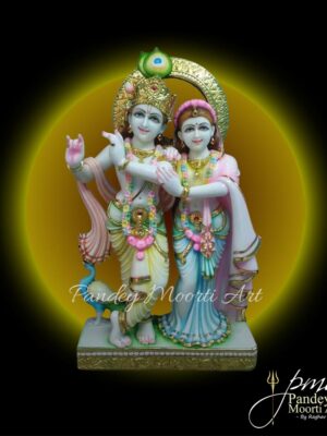 Radha Krishna Marble Moorti, Marble Statue, Pandey Moorti Arts