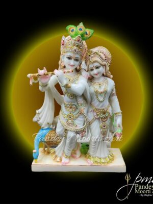 Radha Krishna Marble Moorti, Marble Statue, Pandey Moorti Arts