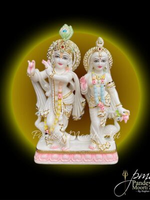 Radha Krishna Marble Moorti, Marble Statue, Pandey Moorti Arts