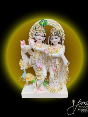 Radha Krishna Marble Moorti, Marble Statue, Pandey Moorti Arts