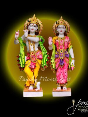 Radha Krishna Marble Moorti, Marble Statue, Pandey Moorti Arts