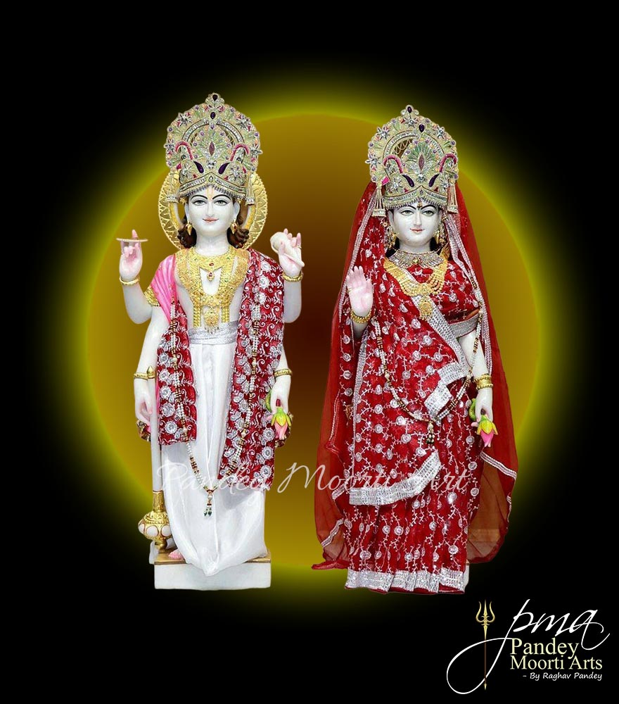 Laxmi Narayan Marble Murti, Marble Statue, Pandey Moorti Arts