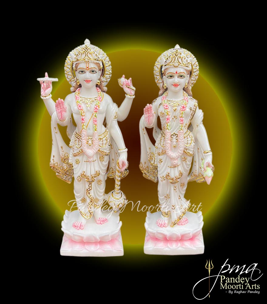 Laxmi Narayan Marble Murti, Marble Statue, Pandey Moorti Arts