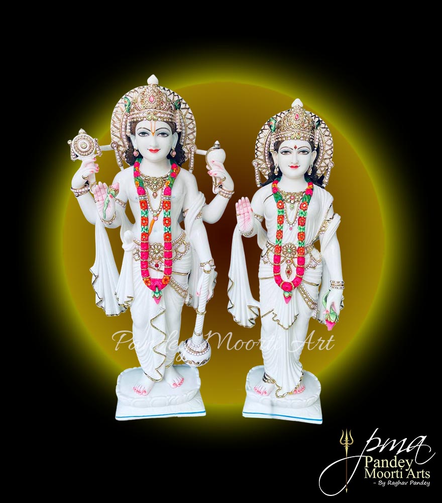 Laxmi Narayan Marble Murti, Marble Statue, Pandey Moorti Arts