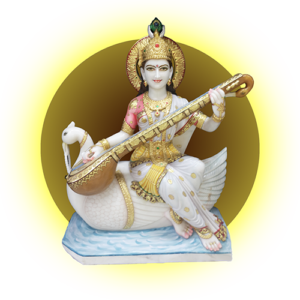 Goddess Saraswati Statue made by Pandey Moorti Arts