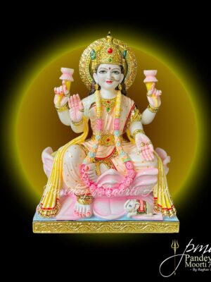 Goddess Laxmi Marble Moorti, Marble Statue, Pandey Moorti Arts