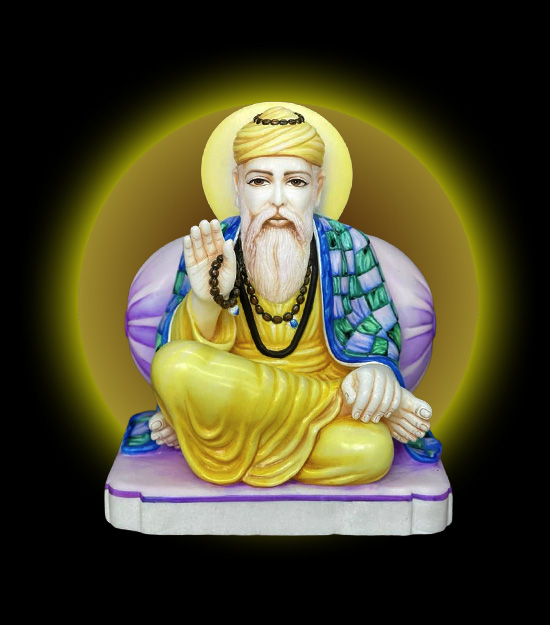 Gurunanak Dev Marble Moorti, Made by Pandey Moorti Art