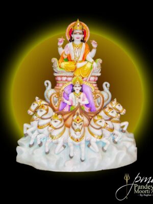 Surya Bhagwan Marble Murti, Marble Statue, Pandey Moorti Art