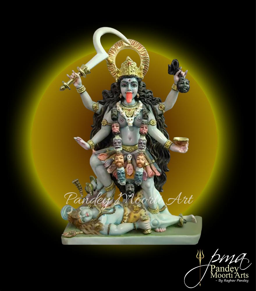 Mahakali Marble Murti, Marble Statue, Pandey Moorti Art