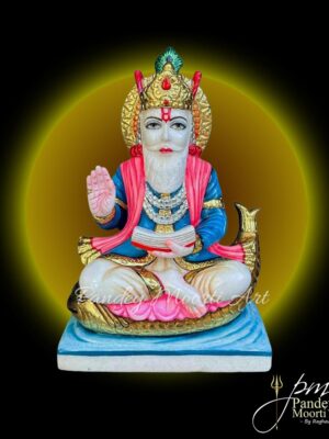 Jhulelal Marble Murti, Marble Statue, Pandey Moorti Art