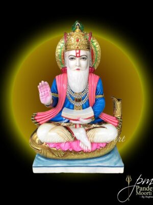 Jhulelal Marble Murti, Marble Statue, Pandey Moorti Art