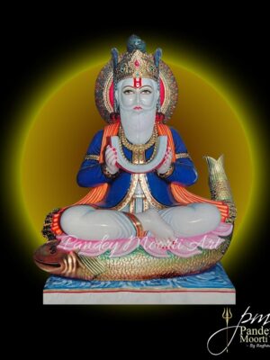 Jhulelal Marble Murti, Marble Statue, Pandey Moorti Art