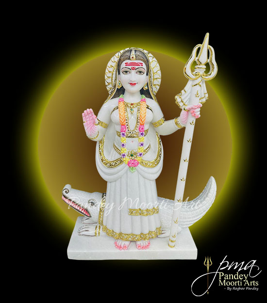 Khodiyar Mata Marble Moorti, Marble Statue, Pandey Moorti Art