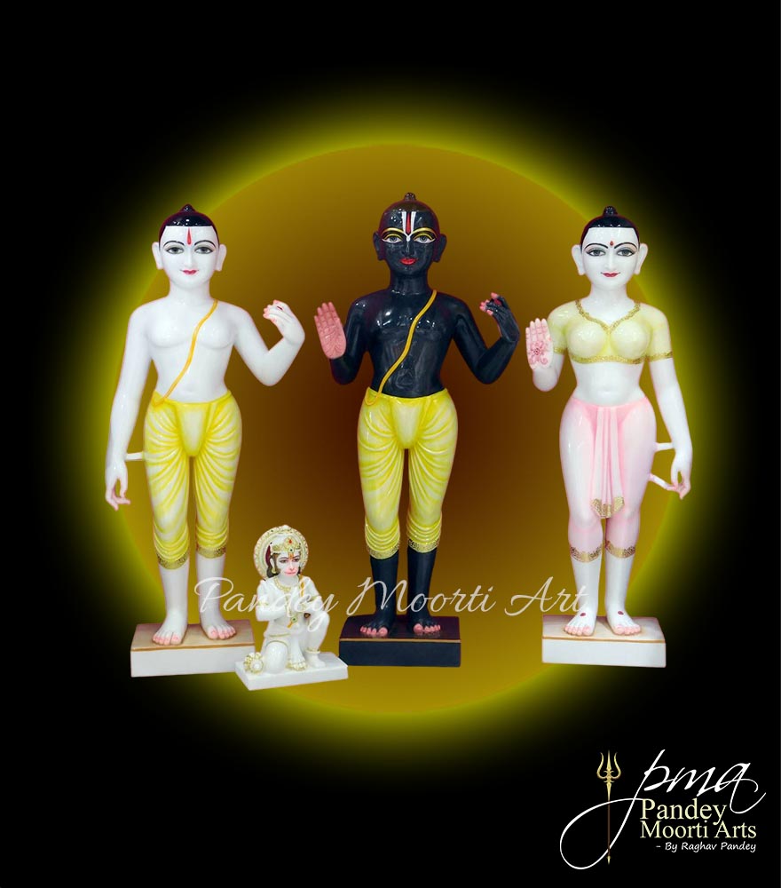 Ram Parivar Marble Moorti, Pandey Moorti Art