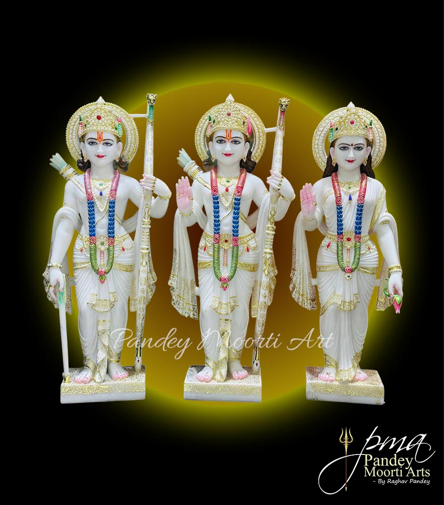 Ram Parivar Marble Moorti, Pandey Moorti Art