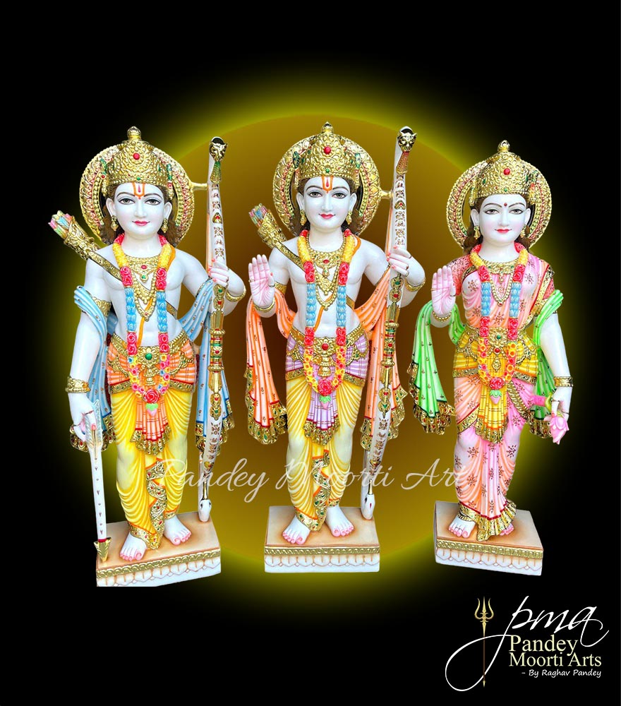 Ram Parivar Marble Moorti, Pandey Moorti Art