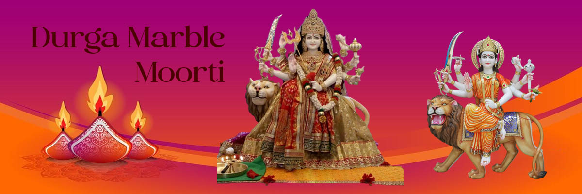 Durga Marble Murti, Marble Moorti, Marble Statue, Marble Idol